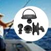 Fish Finder Mount Plate Rotating Fish Finder Supporter 360 Degree Swivels Base Mount Marine Kayak Fish Finder Mount Base