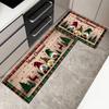 VIKAMA1/2PCS Christmas Kitchen Floor Mat Christmas Gnome Balcony Hallway Bedroom Carpet Home Decor Indoor Outdoor Welcome Mat