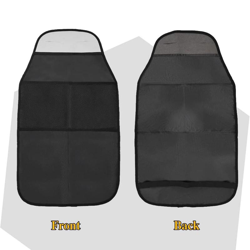 Universal Car Seat Kick Mat Protector Waterproof Backseat Cover For Kids Pets Anti Slip Dirty Mud Proof Storage Bag
