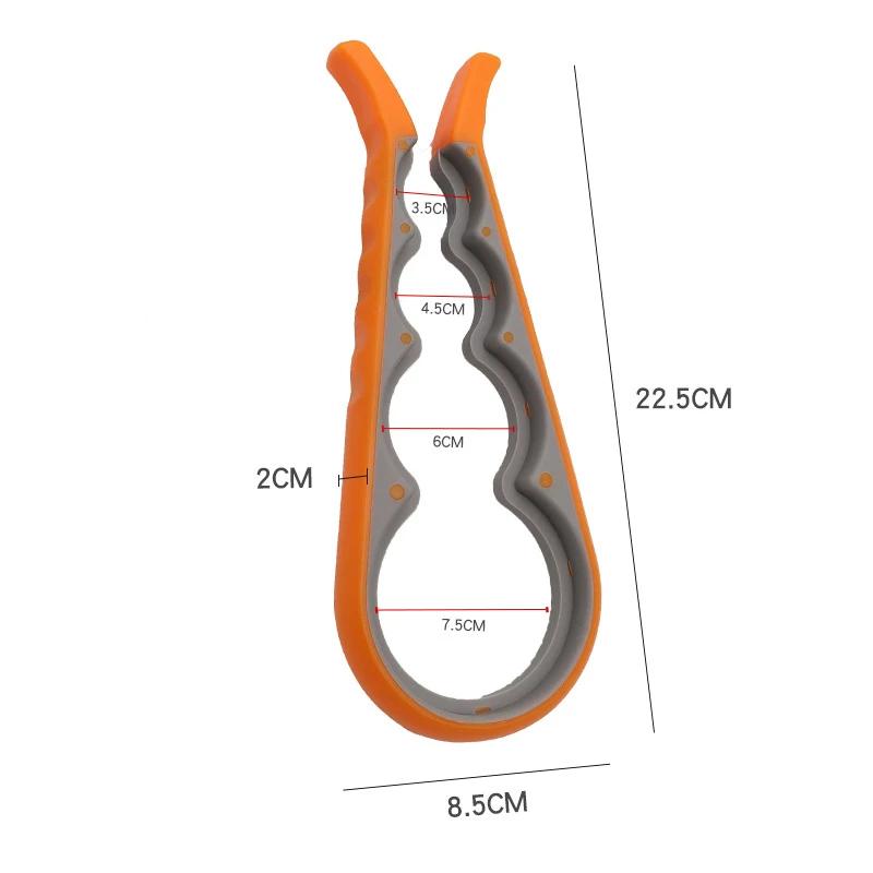 Lid Jar Opener 4 In 1 Handy Screw Cap Jar Openers Multi Purpose Can Opener Bottle Lid Grip Wrench Bottle Kitchen Gadgets