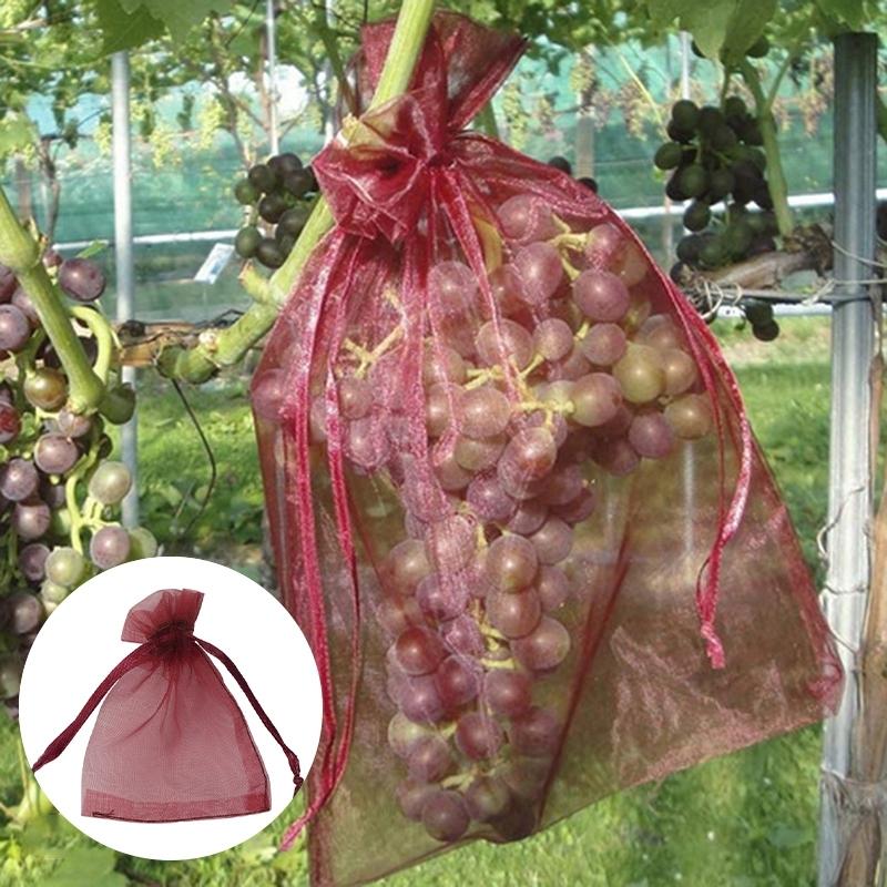 50pcs Mesh Grow Bag Fruit Protection Bags Home Garden Supplies Insect Prevention Bag Fruit Pest Control Bags