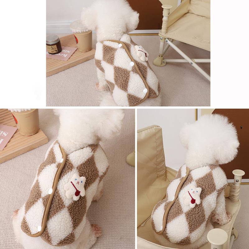 Autumn Winter Dog Clothes Warm Pet Dog Coat Jacket Soft Pet Vest for Small Medium Dogs Chihuahuas French Bulldog Costume