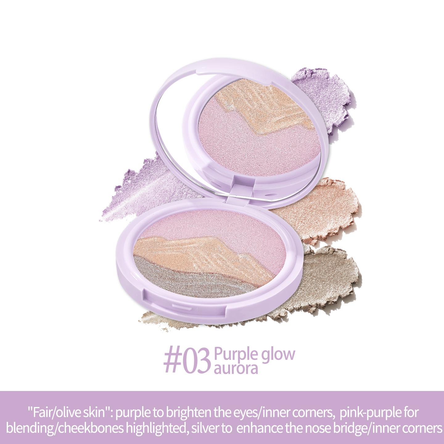 QXQY Sunlight Mountain Highlighter Powder 10g Long Lasting Radiant Glow Smooth Application Luminous