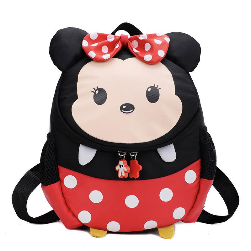 Adorable Cartoon Oxford Cloth School Backpack For Kids With Minnie And Mickey Design Minnie