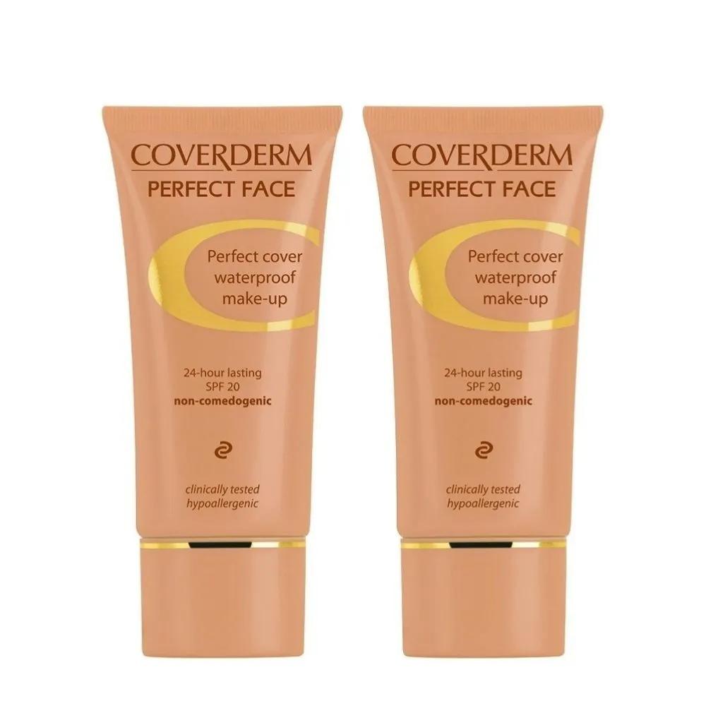 Coverderm Perfect Cover Face Waterproof Makeup No. 2 30ml 2 Pieces