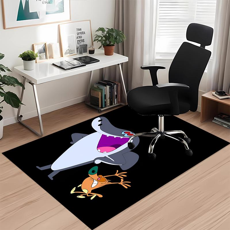 Zig & Sharko Printed Carpetrugfor Office Chair Living Room Bedroom Kitchen Room Decor Gifts