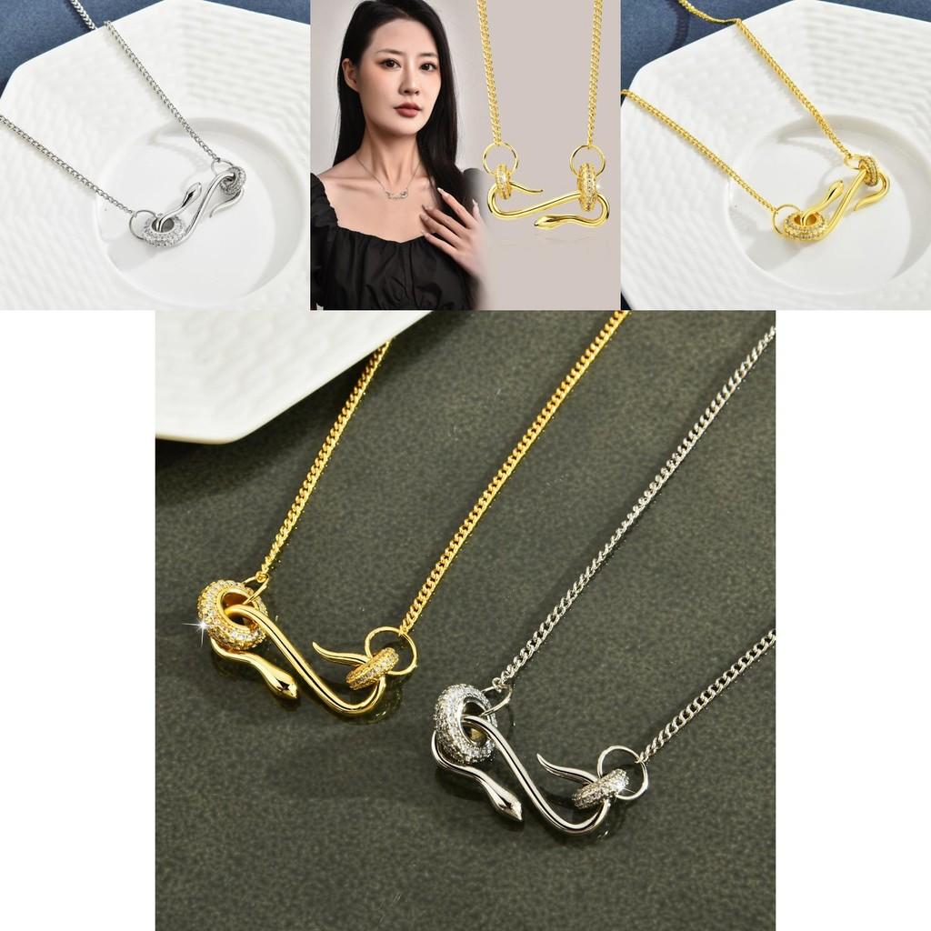 Inspired Eyecatching Snake Choker Necklace For Women In Stylish Gold And Finish Silver