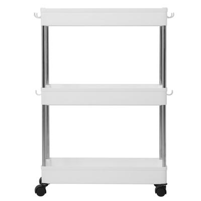 Carrinho de Armazenamento Fino Multicamadas Unidade de Prateleiras Móvel Organizador Estante de Armazenamento para Cozinha Banheiro