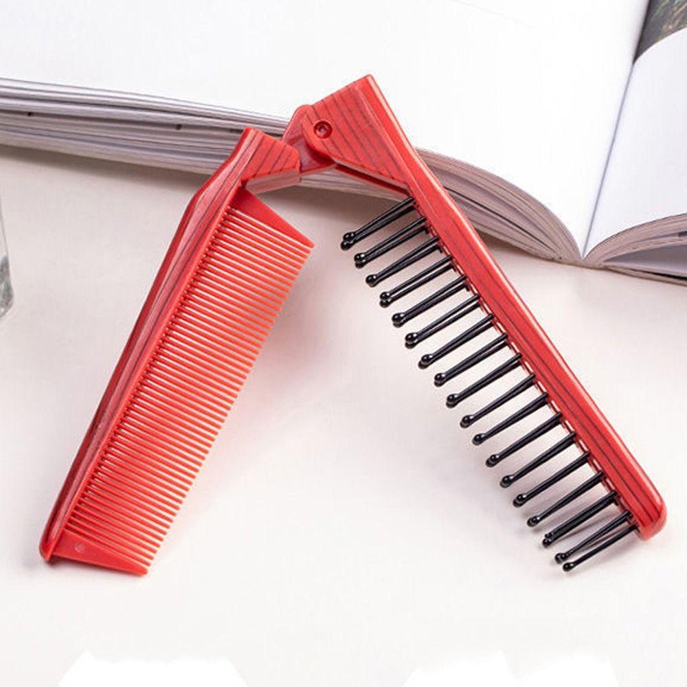 

Anti Static Foldable Hair Comb Portable Hair Massage Comb Folding Comb Children чорний