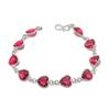Natural Pink Rubillite Gemstone Handmade 925 Sterling Silver Bracelet 7-8" v3D66