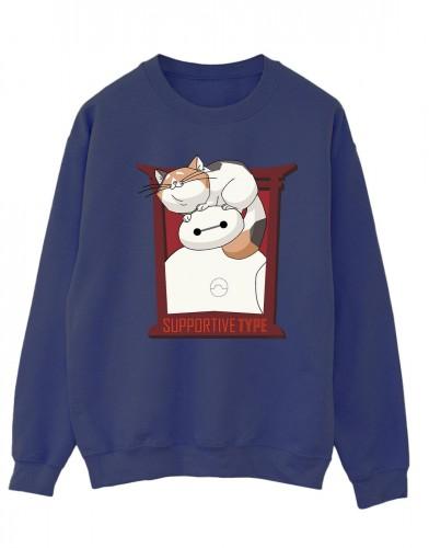 Disney Women's White / Big Hero Baymax Frame Support Sweatshirt Size 6