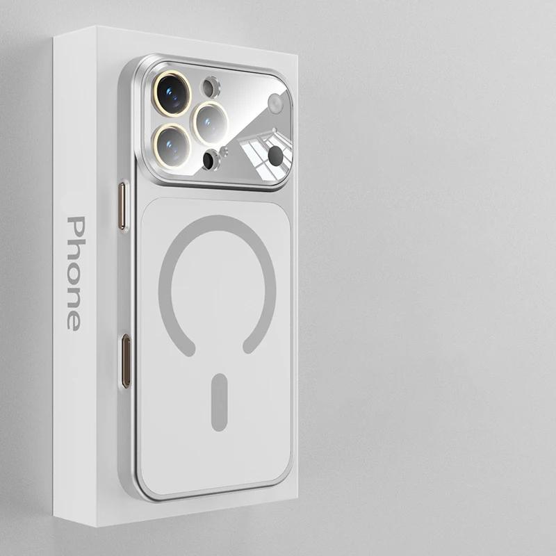 Original Matt für Magsafe Kabelloses Laden Nano AG Hülle für iPhone 17 16 15 14 13 Pro Max Gehärtetes Glas Kameraschutzhülle