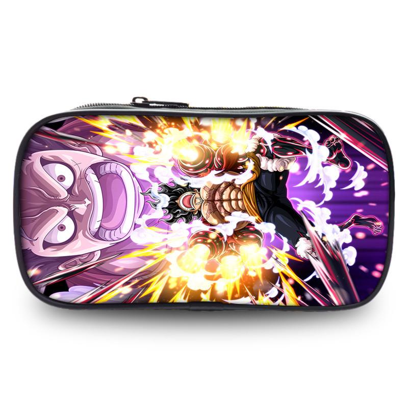 Stunning Polyester One Piece Pencil Case Featuring Zoro And Luffy For Students