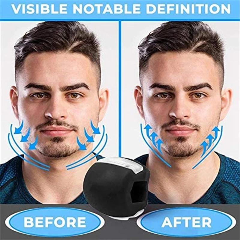 Sports Facial Jaw Exerciser Gym Fitness Ball Jawline Muscle Training Double Chin Reducer Neck Face Slimming Mouth Jawliner