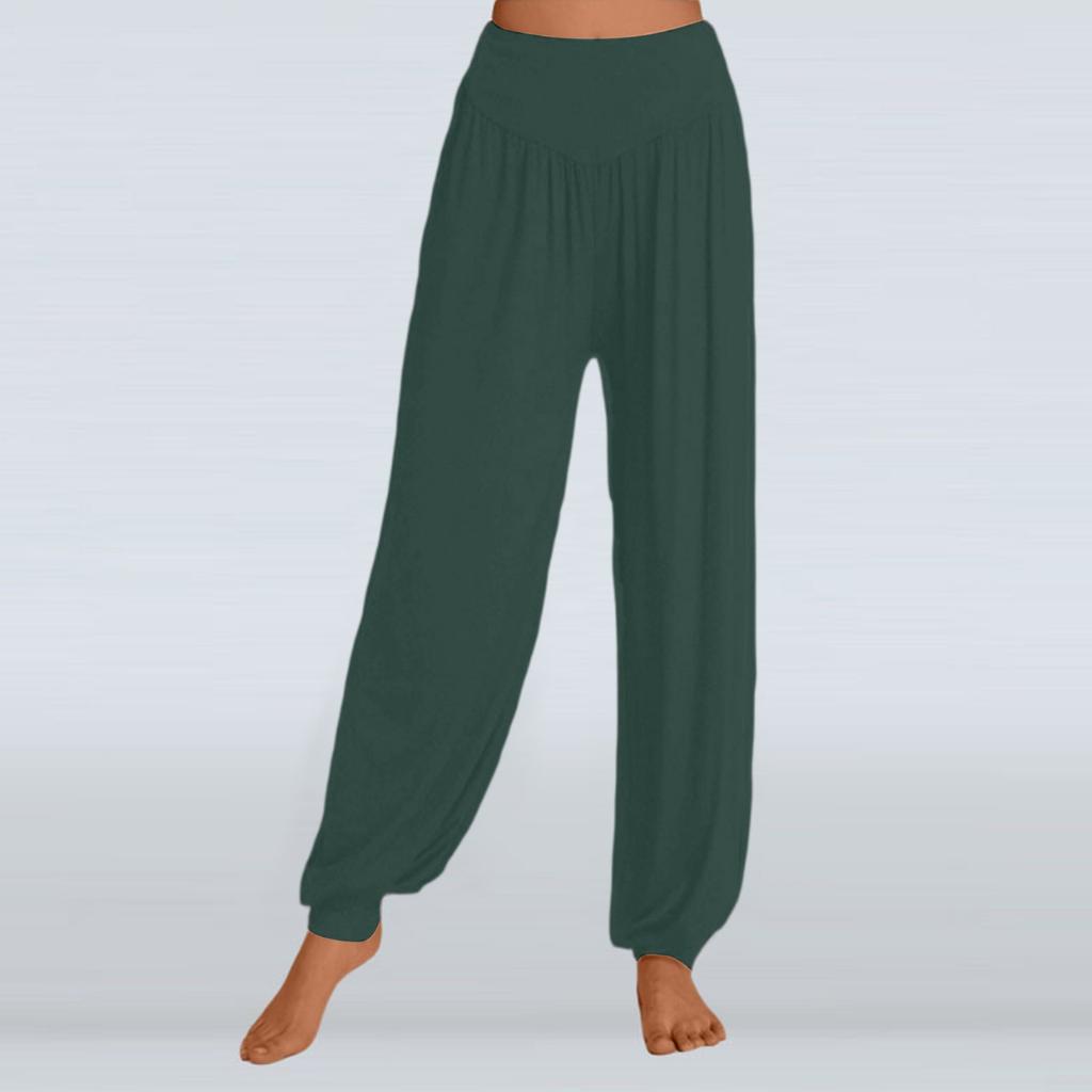 Solid Color Loose Casual Yoga Pants For Women Wide-leg Pants