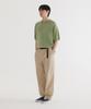 COVERNAT Small Authentic Open Collar Half Knit Light Green