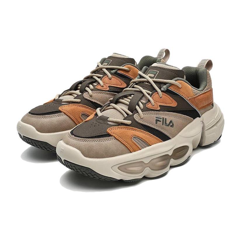 New FILA Et Retro Low Shoes 'Brown Orange' F12M342109FGC