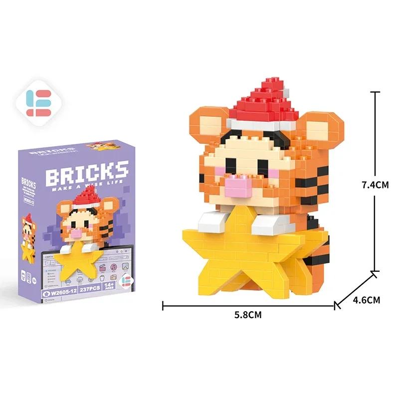 Stitch Building Blocks Anime Kawaii Cartoon mini Action Children's Figures Blocks Bricks Assemble DIY Toys Gift for Kids