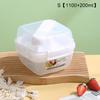 Portable 2 Layer Salad Bowls with Fork 1300ml/1600ml Lunch Box Sealed Leakproof Bento Boxes Reusable Picnic Box Food Container