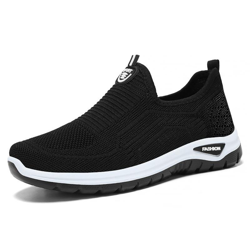 Shoes Men's Versatile Spring New Casual Sports Shoes Breathable Men's One-pedal Shoe Bag