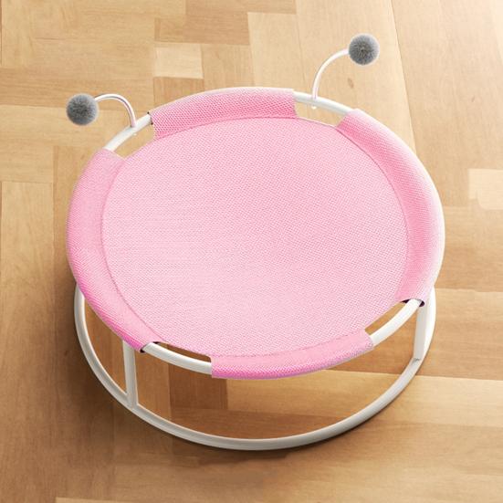 Yousheng Elevated Cat Bed Free-Standing Round Cat Hammock Bed with Removable Washable Mesh Cooling Pet Sleeping Bed for Cats Dogs