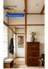 Retro All-Wood Stackable Nightstand: Multi-functional Storage and Display Cabinet with Drawers