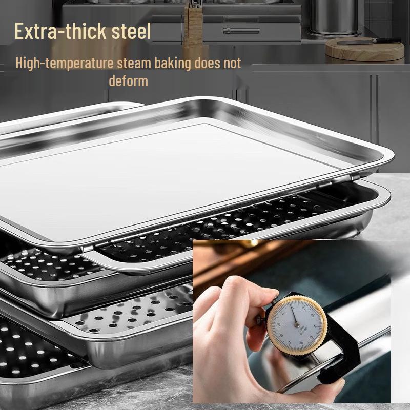 Jingbaodi Kommerzielles rechteckiges Tablett aus 304 Edelstahl