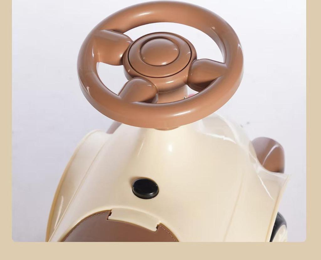 Retro Four-Wheeled Ride-On Twist Scooter for Kids