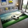 Sports Court Carpet Living Room Coffee Table Floor Mat 3D Bedroom Bedside Blanket Football Basketball Floor