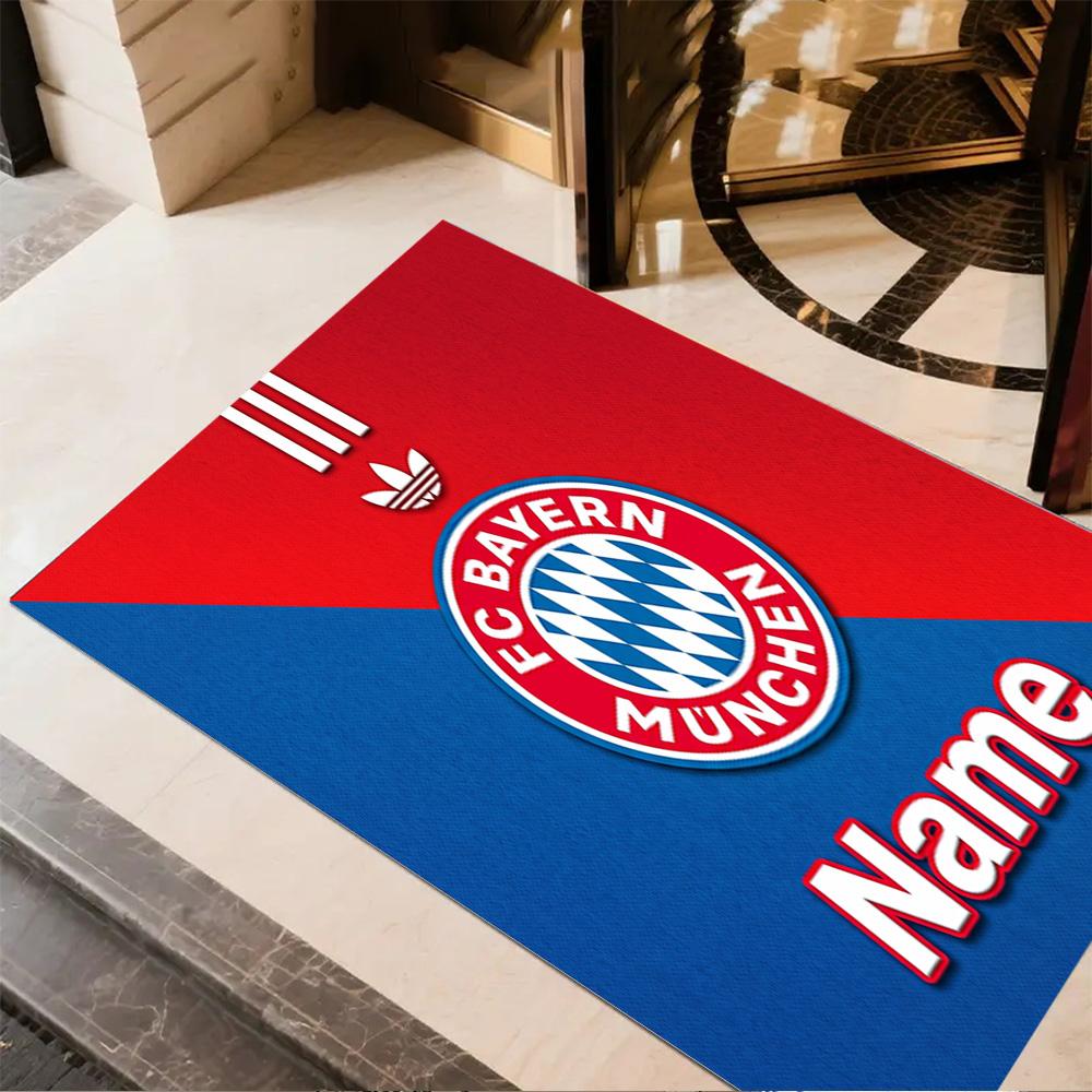 Bayern Munich Crest Carpet Design for Hallway Bedrooms Balcony Kitchen Anti-slip Rug Anime Office Decor Perfect Birthday/Christmas Gift Idea