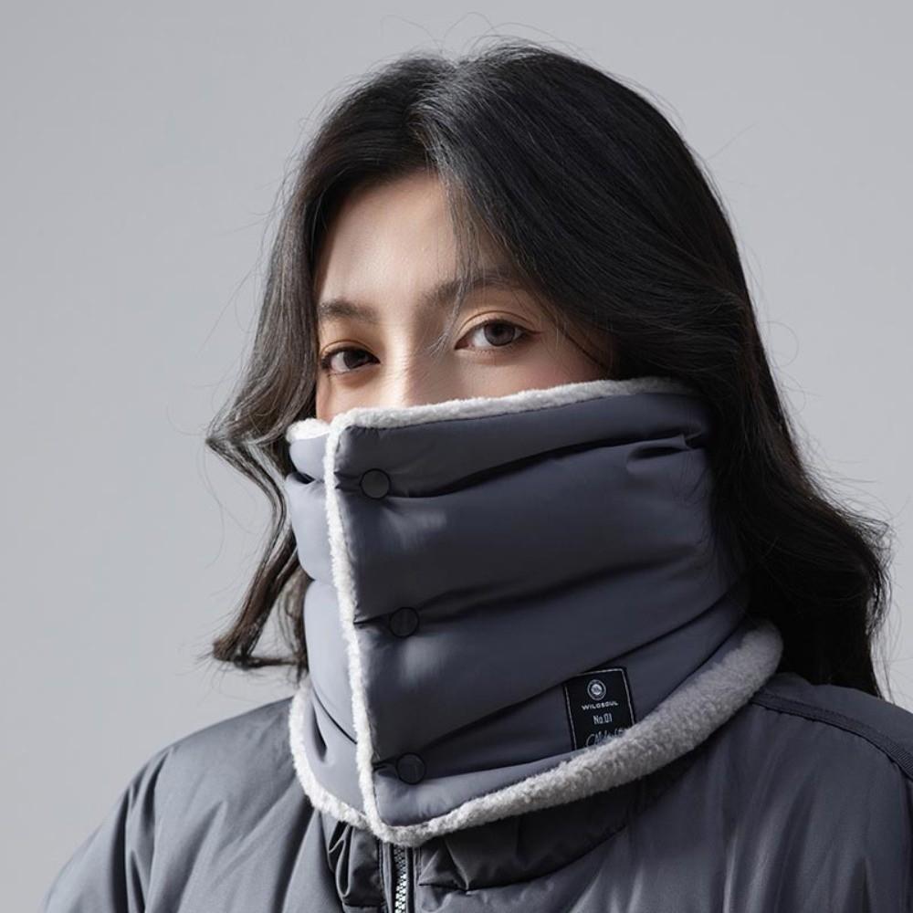 

Thickened Winter Neck Scarf Thermal Neck Warmer Fashion Neck Gaiter For Men Women Outdoor темно-сірий колір