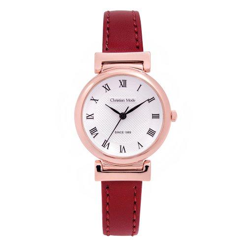 

[Christian Mode] Christian Mode Classic Leather Watch (Women s) CM347RGRE_L CM347RGRE_L
