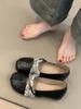 Sheepskin Version~ French Retro Flat Bottom Inner Height Increase Shallow Mouth Single Shoes Women's 2025 New Versatile Mary Jane Small Leather Shoes