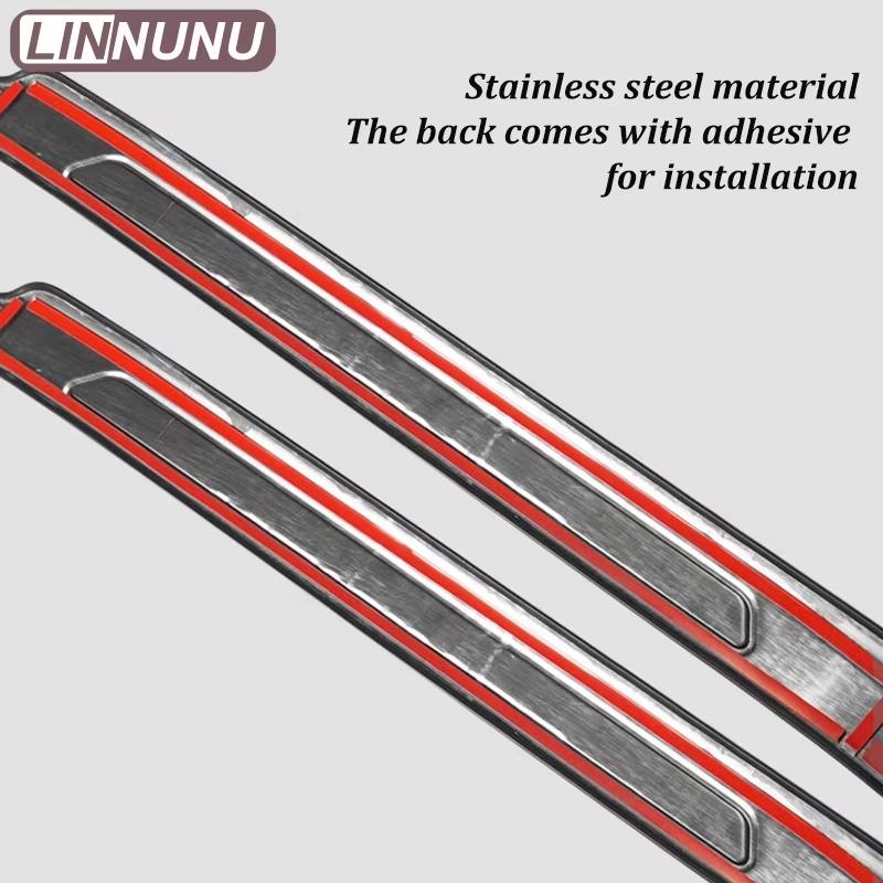LINNUNU for zeekr 7x Car Accessories Trunk Protector Sill Plate Rear Bumper Guard Trim Door cover stainless steel accessories