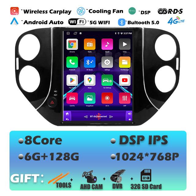 IPS For Volkswagen Tiguan 1NF  2007 -2016 Android 14 Car Radio Multimedia Video Player Navigaion Head Unit Stereo 2Din Audio