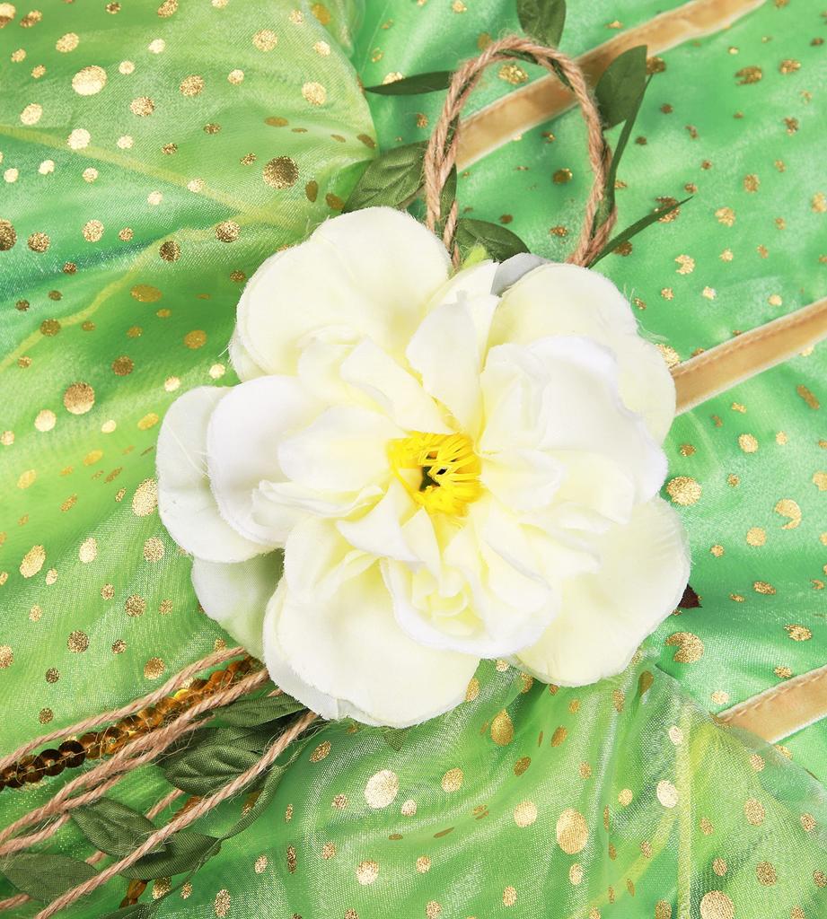 TYHTYM Princess Dress, Children's Tinker Bell Dress (Fairy Costume, Tiara, and Stick) 3-Piece Set, Flower Fairy, Butterfly Fairy Costume, Kids