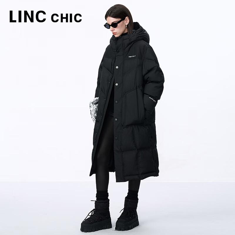 Jin Yujie Unisex Hooded Long Puffer Down Jacket