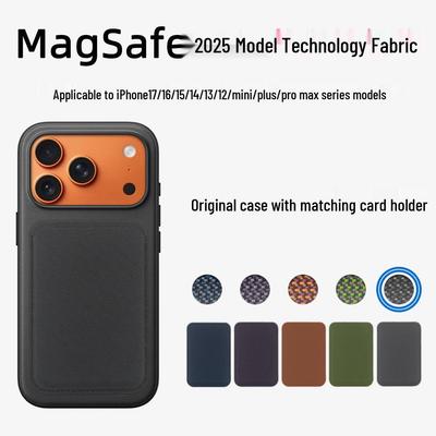 iPhone 17 Pro Fabric Magnetic Card Holder with MagSafe Compatibility - 2025 Edition