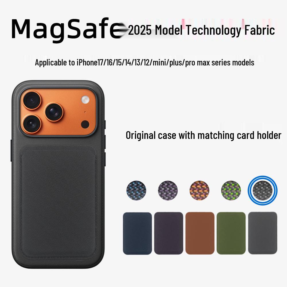 IPhone 17 Pro Stoff Magnetischer Kartenhalter mit MagSafe-Kompatibilität - 2025 Edition