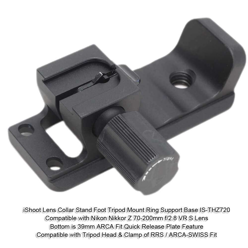 iShoot Camera Ring Tripod Mount Tripod Mount Ring Lens Support Collar Lens Bracket Collar Tripod Socket Compatible with Nikon Nikkor Z VR Ball Head