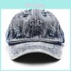 Casquette de Baseball en Jean de Coton à Visière Courbe Imperméable Respirante Chapeau de Soleil Pour Activités Extérieures