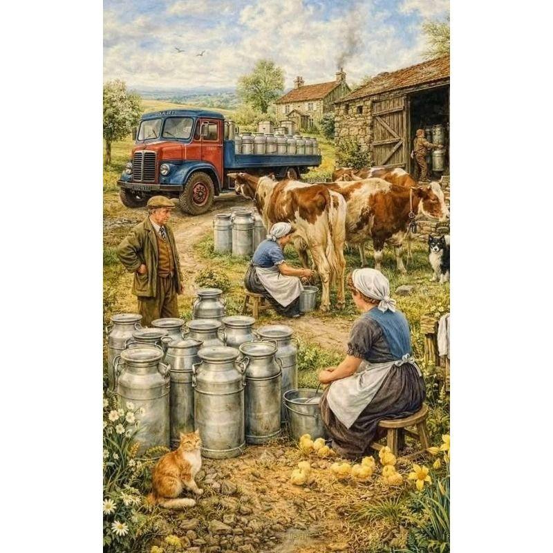 Metal Wall Poster, Agricultural Art, Decorative, 20x30cm