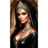 Elegant Women, Charm, Artistic Conception, Beautiful Women, "Jewelry Adorned Noble Woman" 15.75*27.56In Size, Diamond Painting, Round Diamond Art, Sui