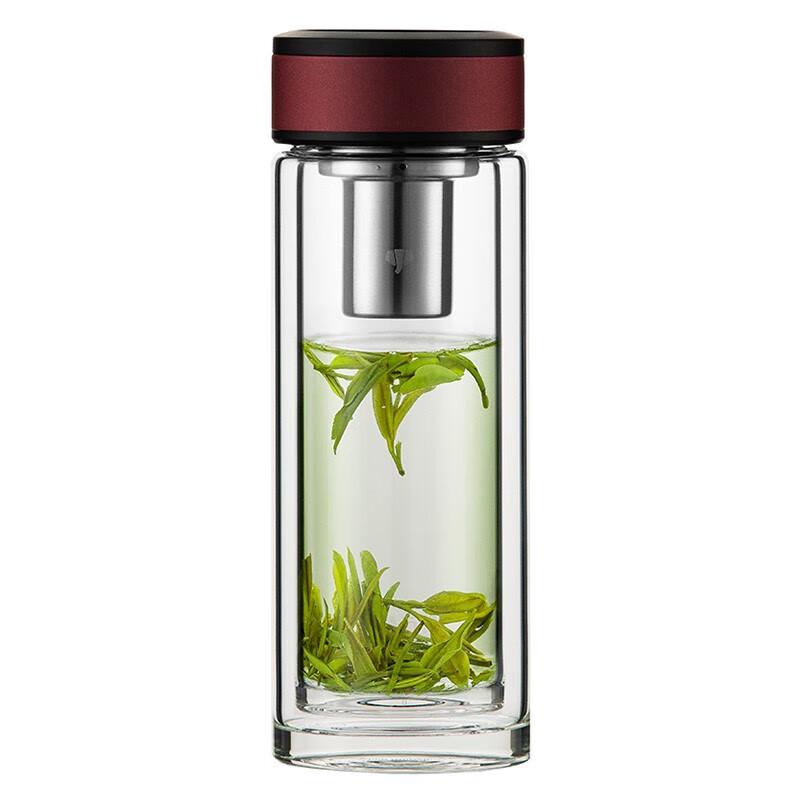 WANXIANG Double-Layer Glass Tea Infuser Cup