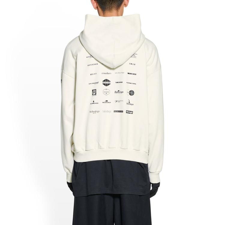 Balenciaga SS23 Sweatshirt Loose Fit Unisex Ecru 726241TNVQ89784