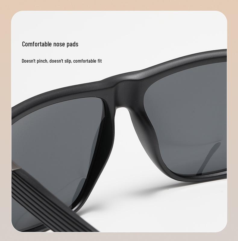 Herren Retro Quadratische Polarisierte Fahrsonnenbrille - Anti-UV