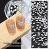 Heart & Butterfly Patchwork Nail Art: Zircon Drops & Mini Jewels