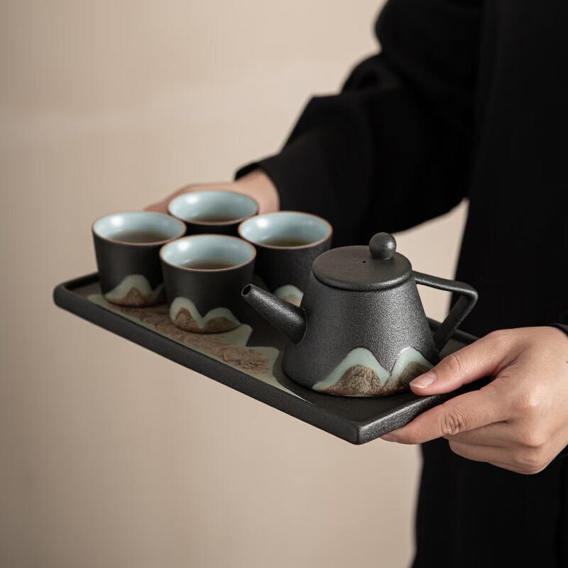 SUSHI CERAMICS Hand-painted Ceramic Tea Set