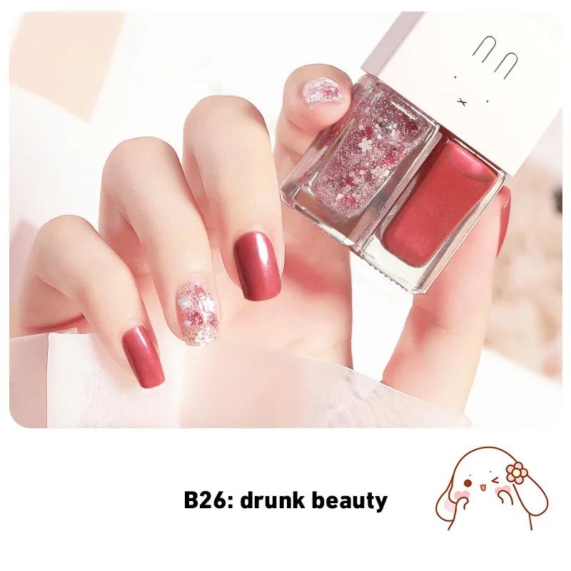 

Двухцветный лак для ногтей без запекания, быстросохнущий, долговечный, телесного цвета, лак для ногтей на водной основе, студенческий премиум-класс, белый прозрачный цвет, хит 2024 года.