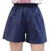 Damen-Shorts, hohe Taille, Kordelzug, knielange Shorts, elastische, bequeme Shorts mit Taschen